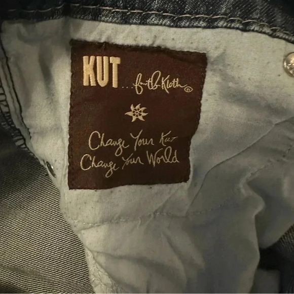 KUT from the Kloth Womens Boot Cut Denim Jeans size 12 Dark Wash KP643MA2 - Picture 10 of 12